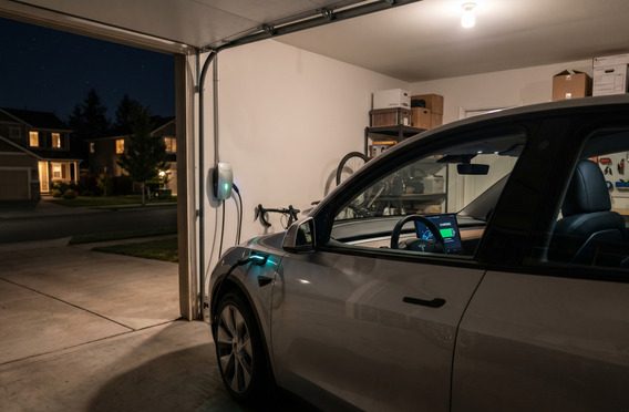 EV safely left plugged in overnight after battery is full