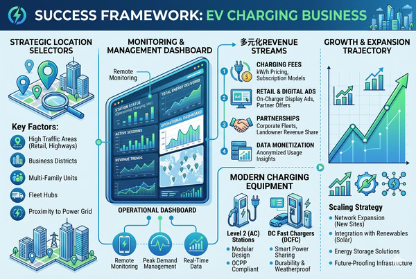 Strategic overview of profitable EV charging station operations and key factors