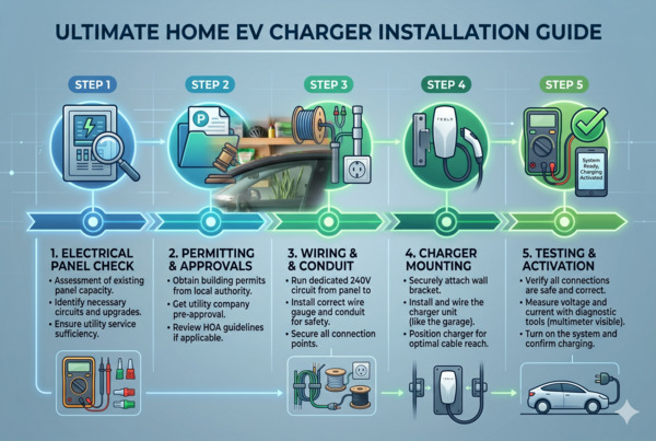 Clear overview of home EV charger installation costs, permits, and process