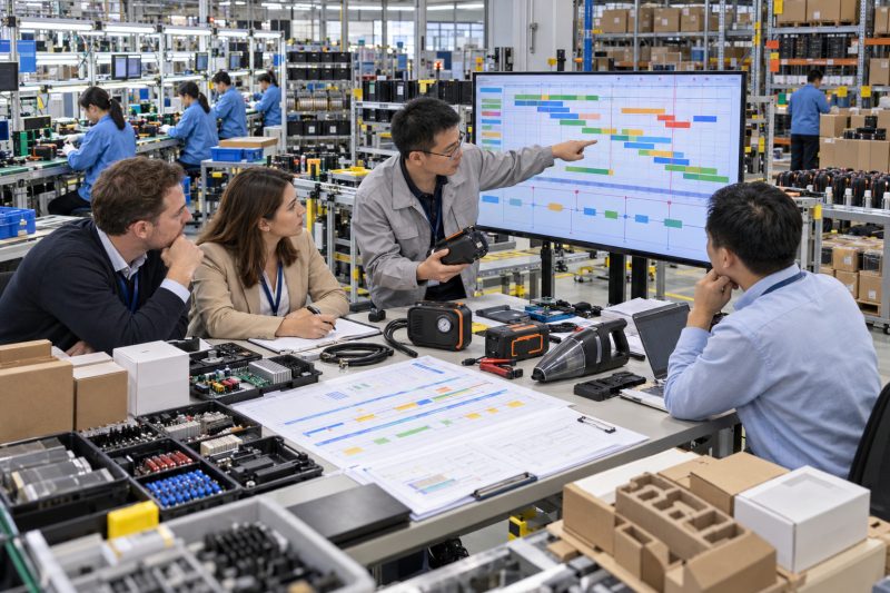 Automotive accessory buyer verifying MOQ, material readiness, production schedules, line capacity, and realistic delivery timing before ordering.